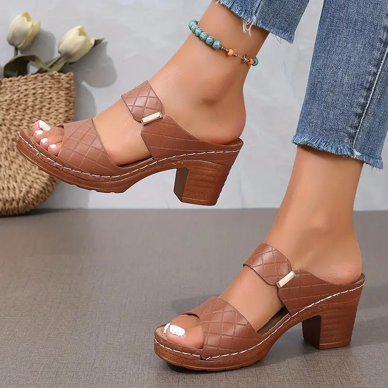 Aveline | Chic Wedge Sandals with Cutout Straps