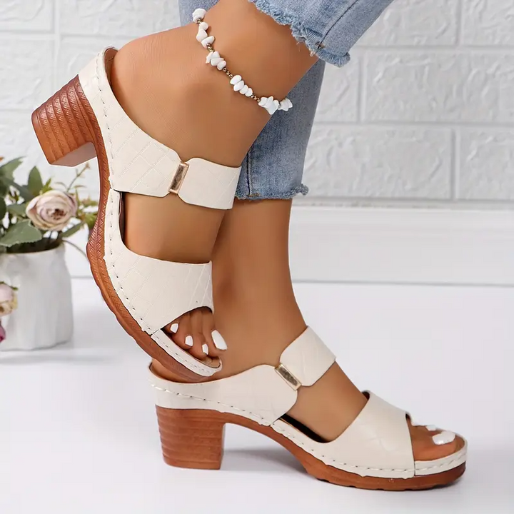 Aveline | Chic Wedge Sandals with Cutout Straps
