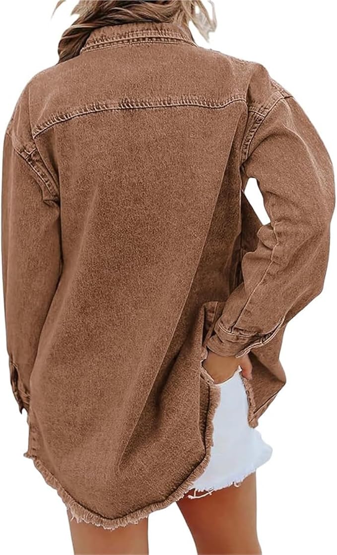Avery | Classic Denim Jacket With Button Front