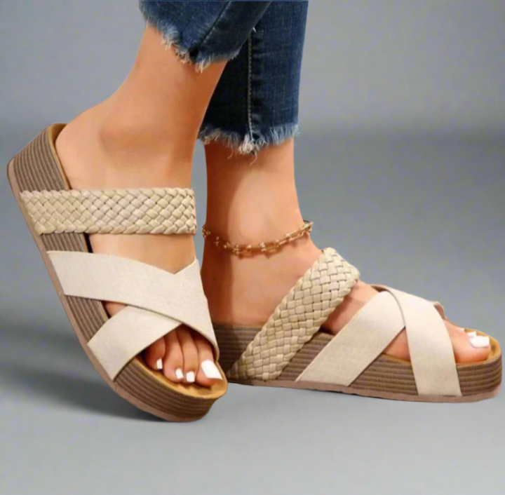 Avery | Platform Sandals with Braided Strap