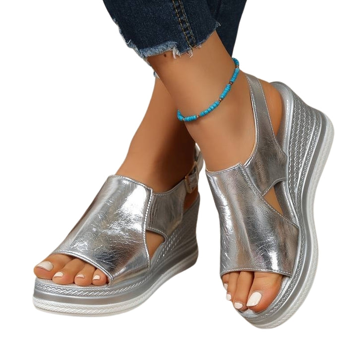Bareera | Chic Platform Sandals with Cutout Upper