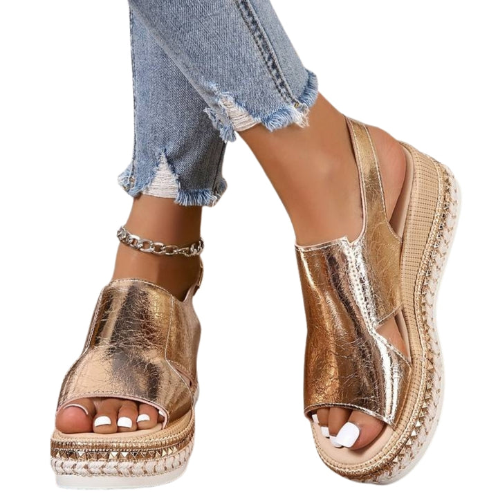 Bareera | Chic Platform Sandals with Cutout Upper
