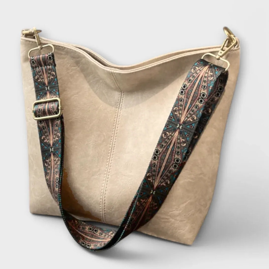 Belindae | Boho Shoulder Bag with Patterned Strap