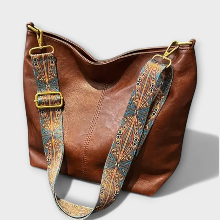 Belindae | Boho Shoulder Bag with Patterned Strap