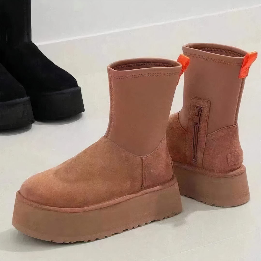 Blythe | Platform Ankle Boots with Side Zip
