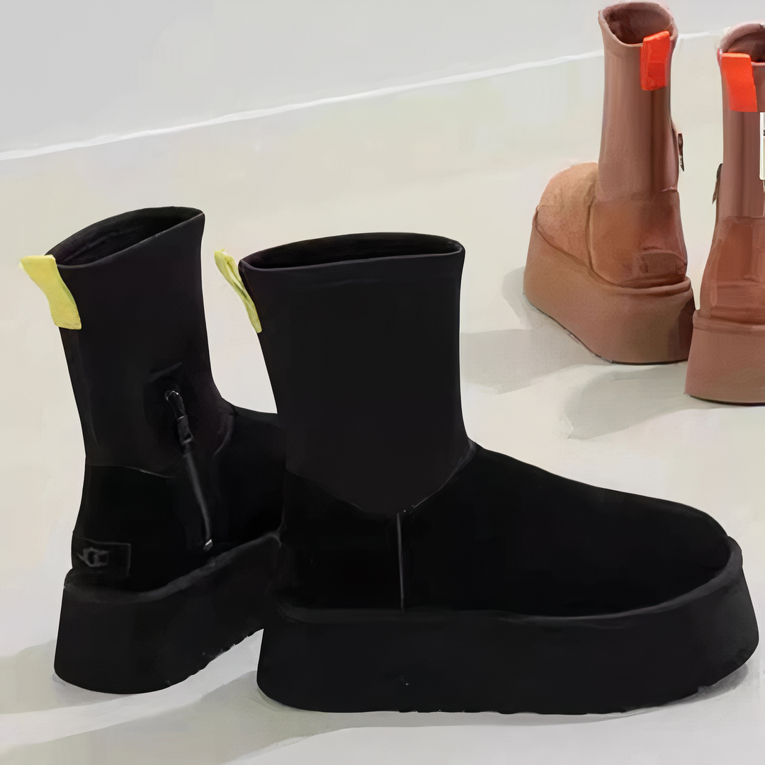 Blythe | Platform Ankle Boots with Side Zip