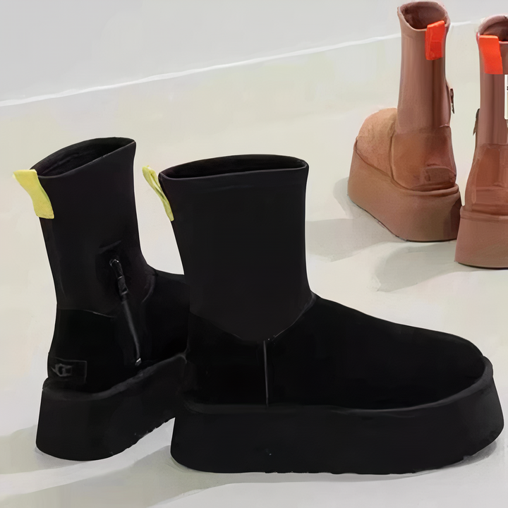 Blythe | Platform Ankle Boots with Side Zip