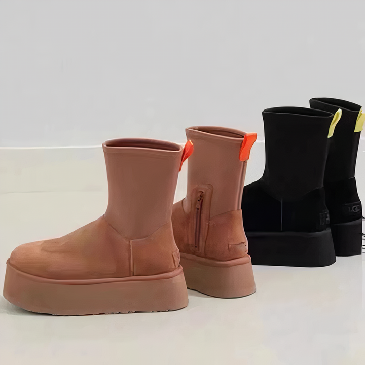 Blythe | Platform Ankle Boots with Side Zip