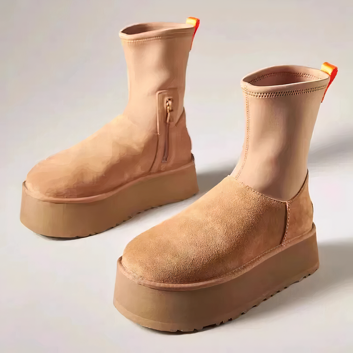 Blythe | Platform Ankle Boots with Side Zip