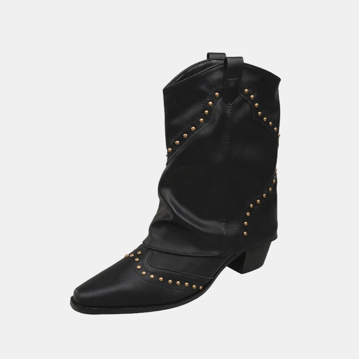 Bonita | Studded Western Ankle Boots