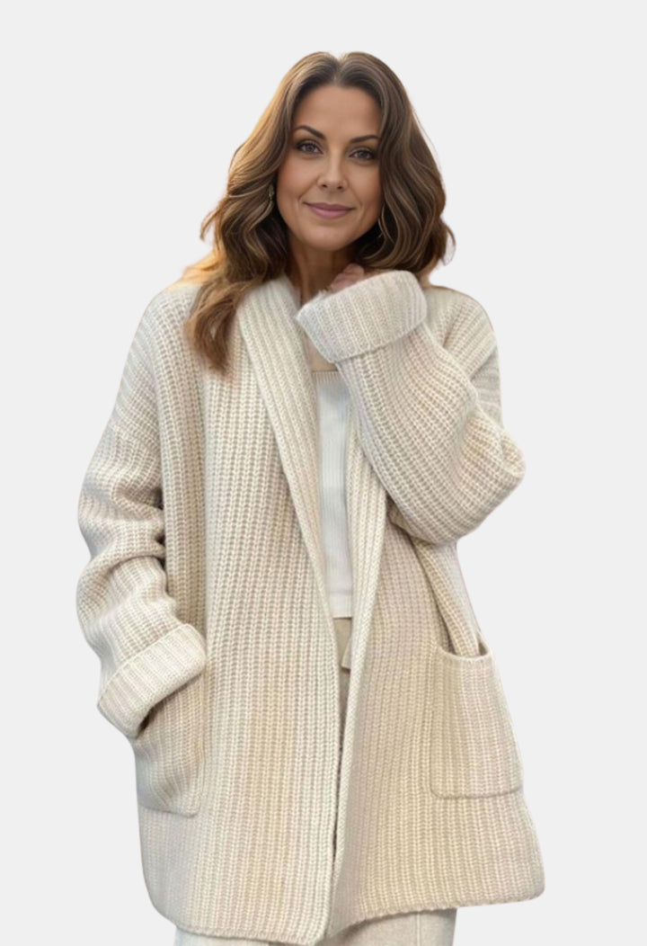 Braylee | Chunky Knit Open Front Cardigan