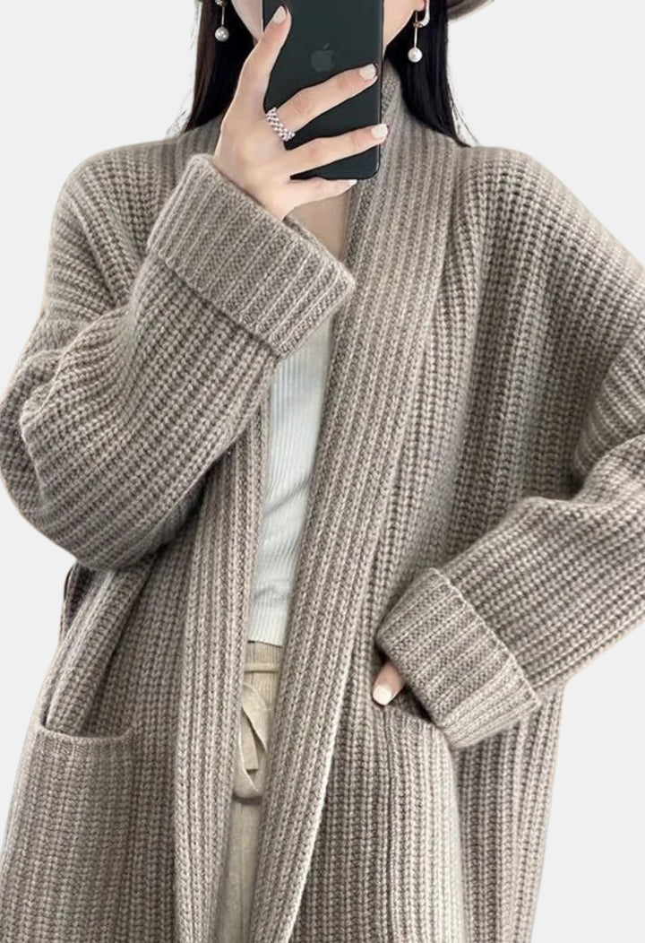 Braylee | Chunky Knit Open Front Cardigan