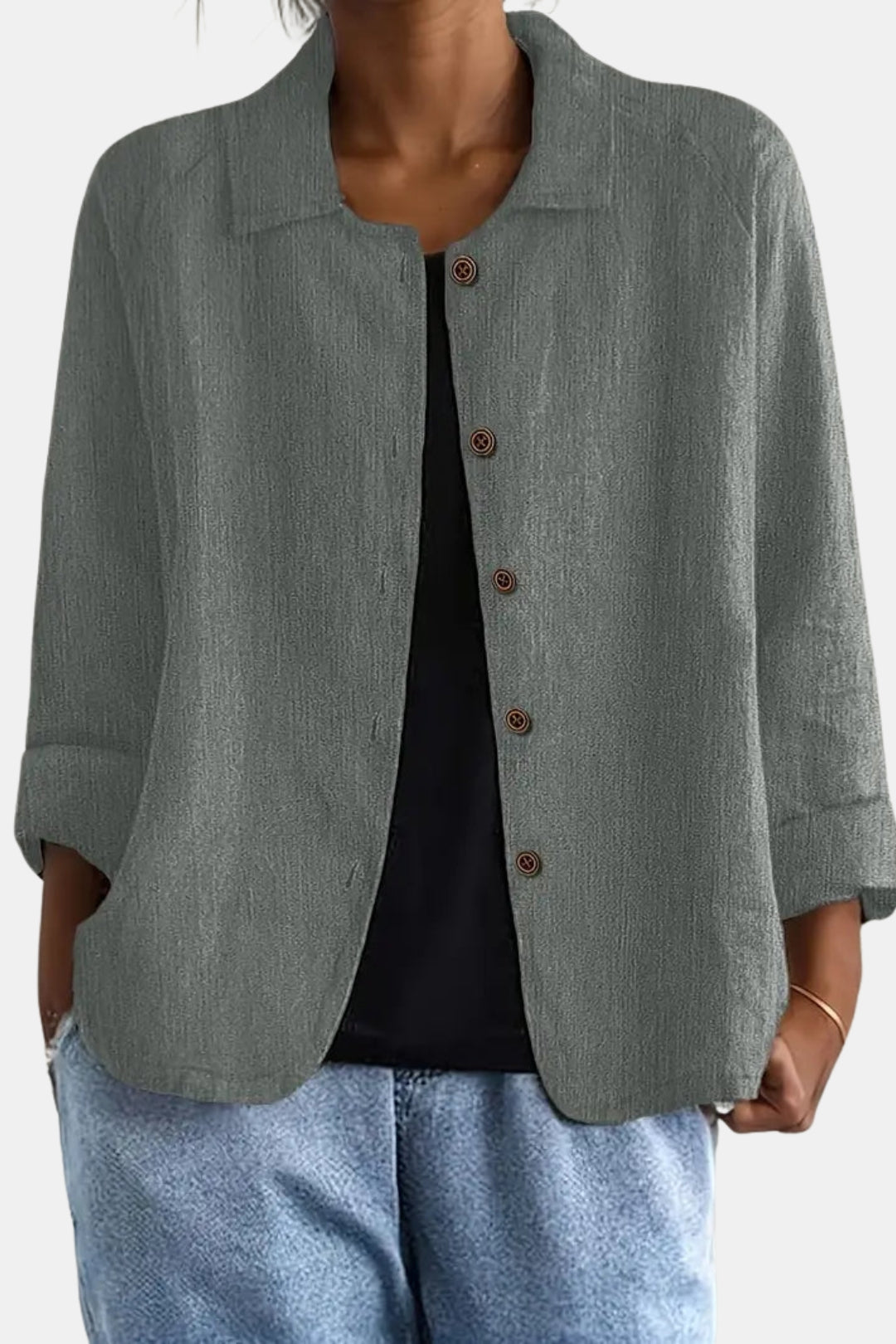 Brelvynna | Classic Button Front Jacket