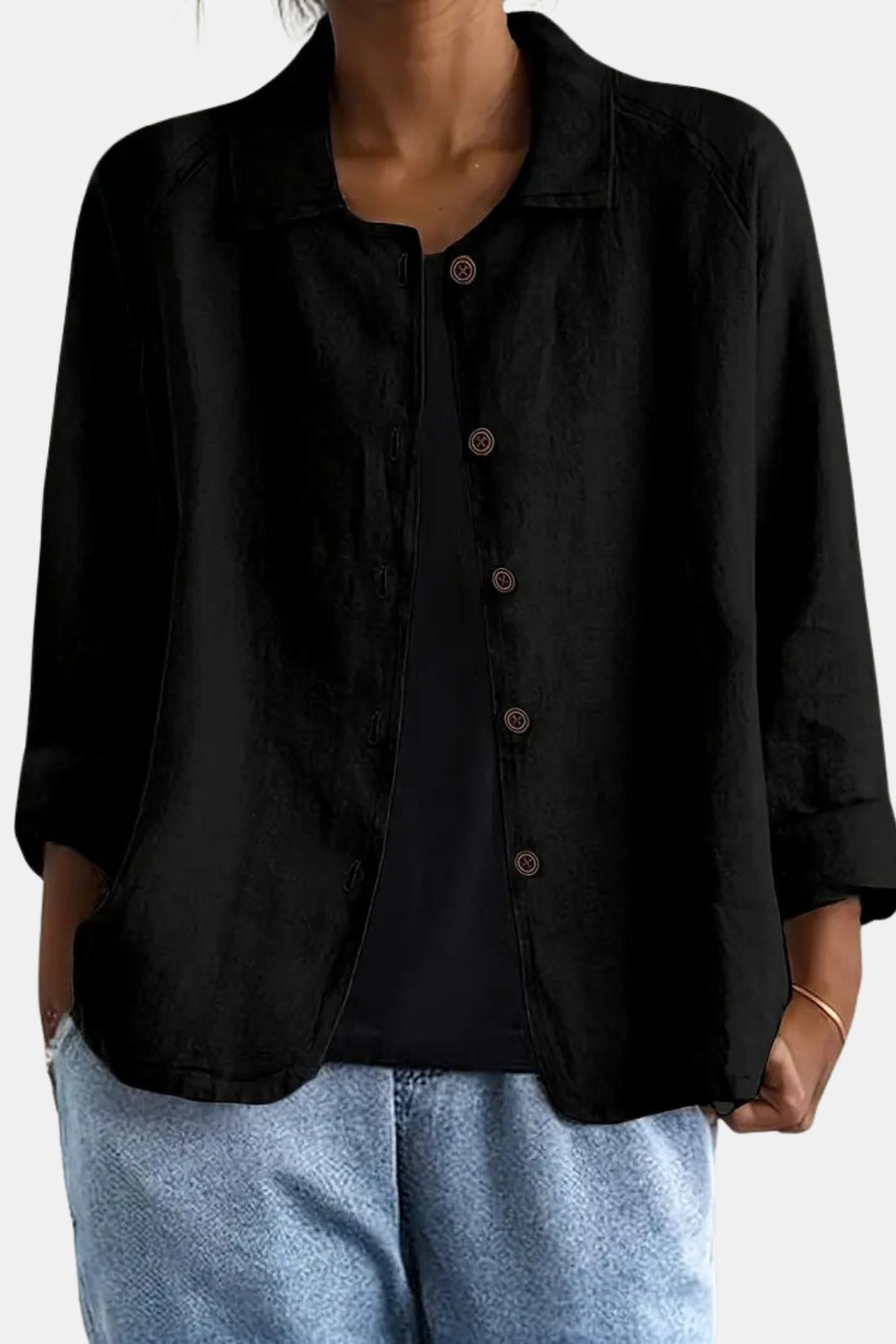 Brelvynna | Classic Button Front Jacket