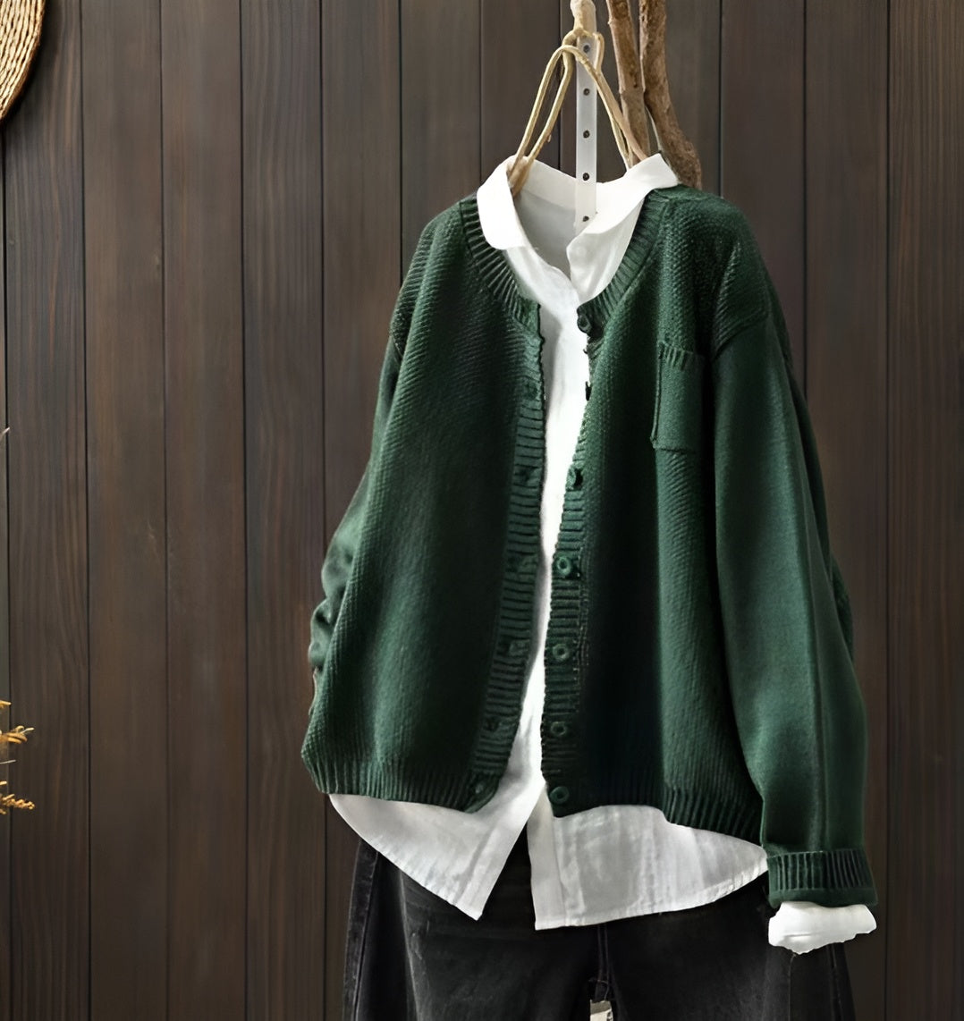 Brenora | Oversized Knit Cardigan with Buttons