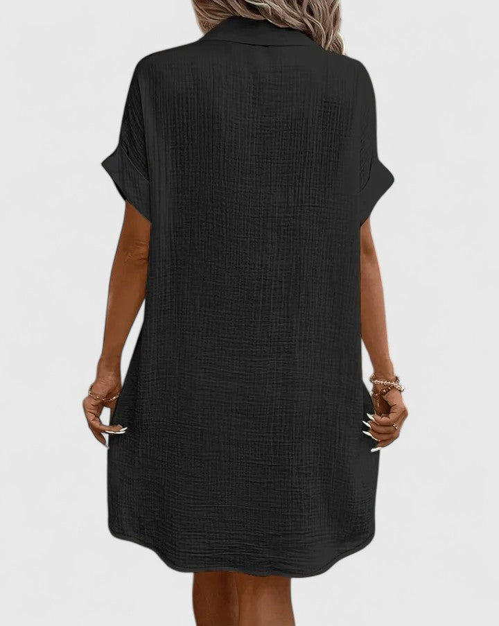 Briselle | Casual Shirt Dress with Button Front