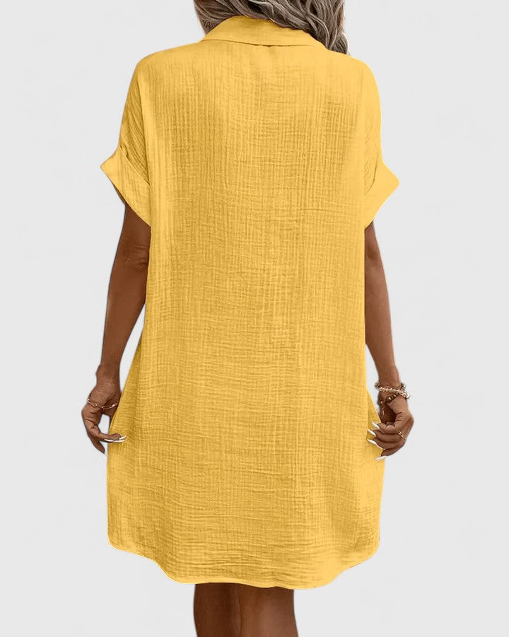 Briselle | Casual Shirt Dress with Button Front