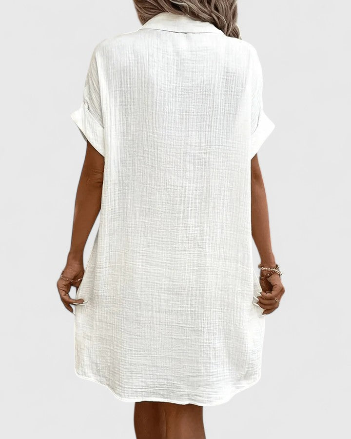 Briselle | Casual Shirt Dress with Button Front