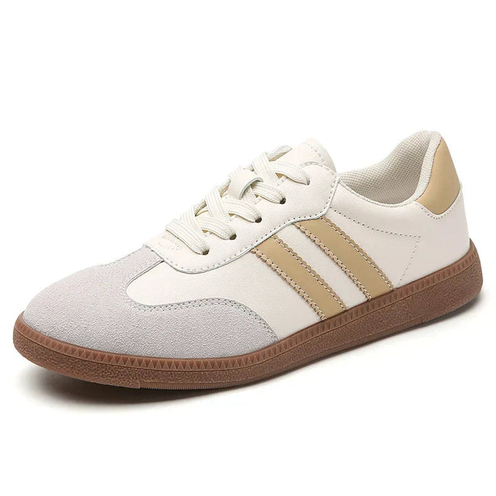 Brooke | Classic Low Top Sneakers with Stripe Detail