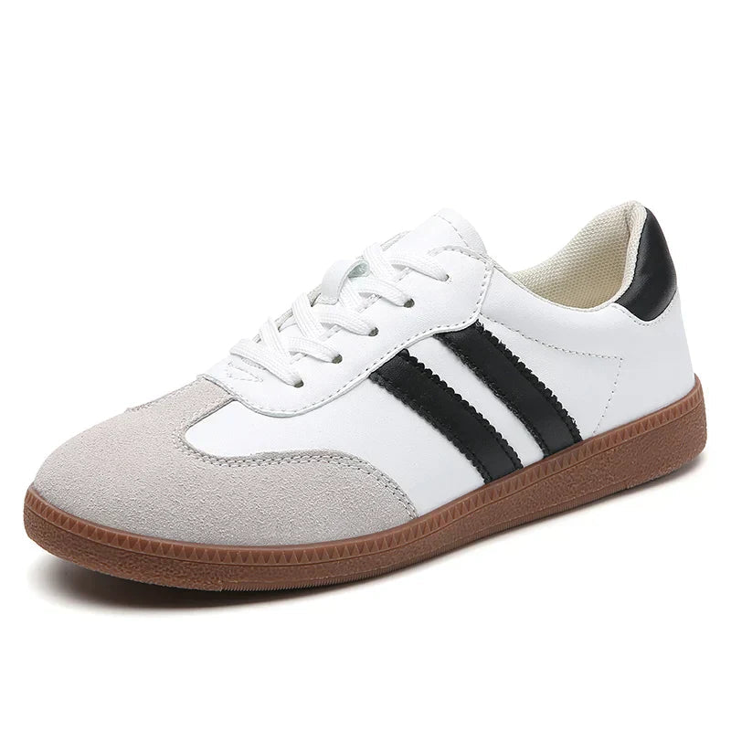 Brooke | Classic Low Top Sneakers with Stripe Detail
