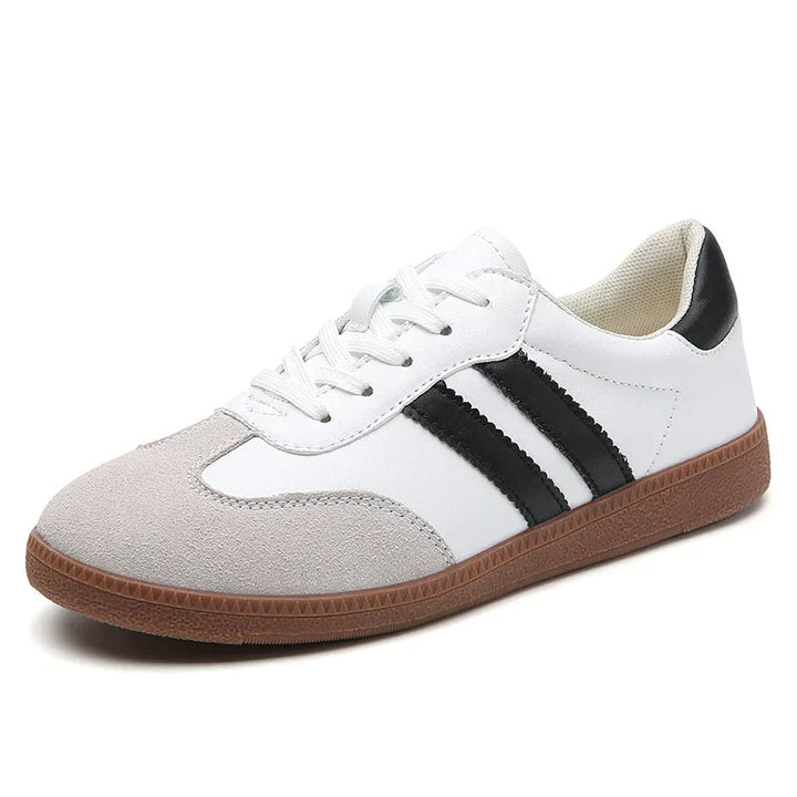 Brooke | Classic Low Top Sneakers with Stripe Detail
