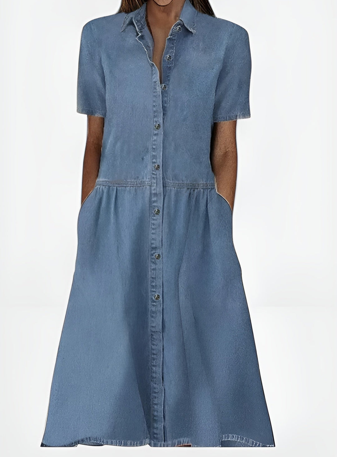 denim midi dress zara NEW XS (0-2) Fastens at the front with metal buttons. Denim dress zara - TikTok