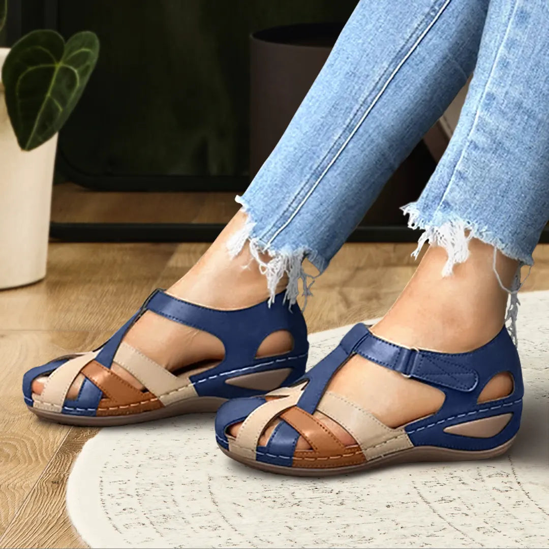 Camille | Sandals with Cutout Straps