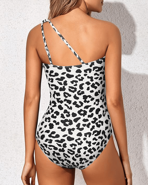 Carissa | One Shoulder Swimsuit with Ruched Waist