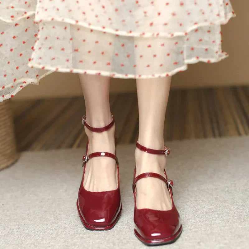 Celeste | Ankle Strap Block Heel