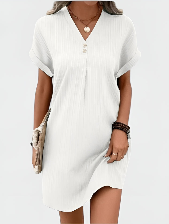 Celmora | Relaxed Button-Front Mini Dress