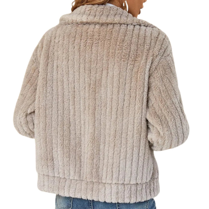 Chandler | Zip Front Fleece Jacket with Stand Collar