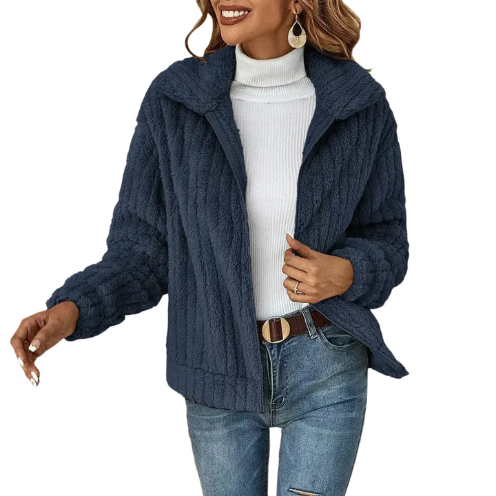 Chandler | Zip Front Fleece Jacket with Stand Collar