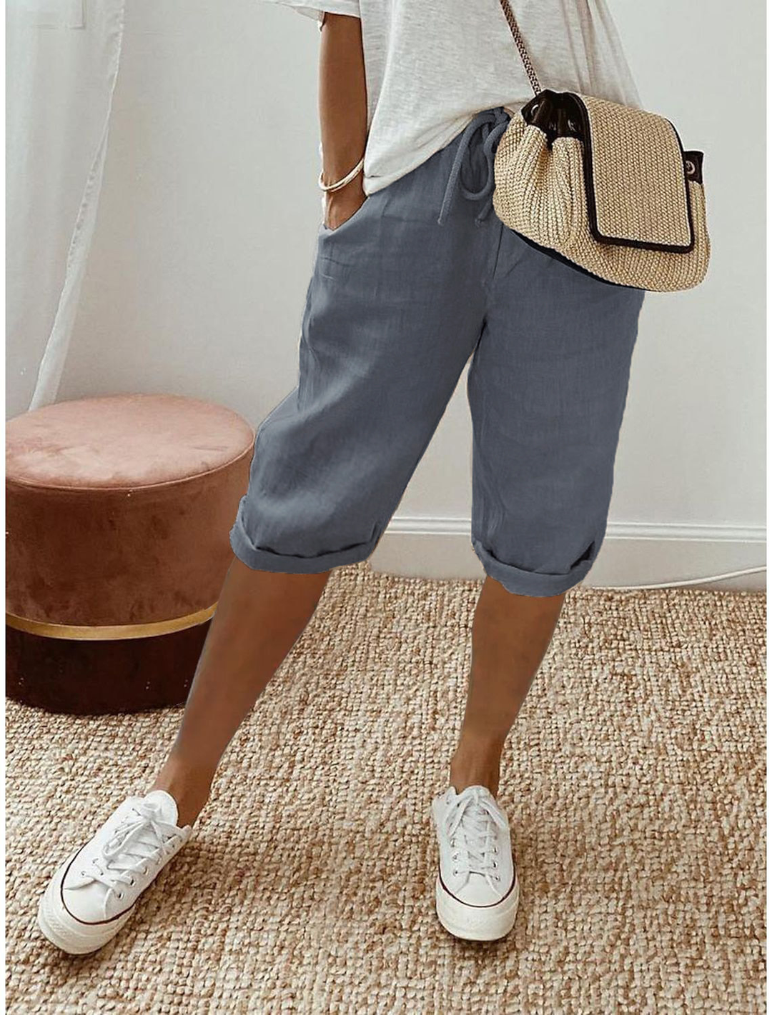 Charles | Drawstring Bermuda Shorts with Elastic Waist