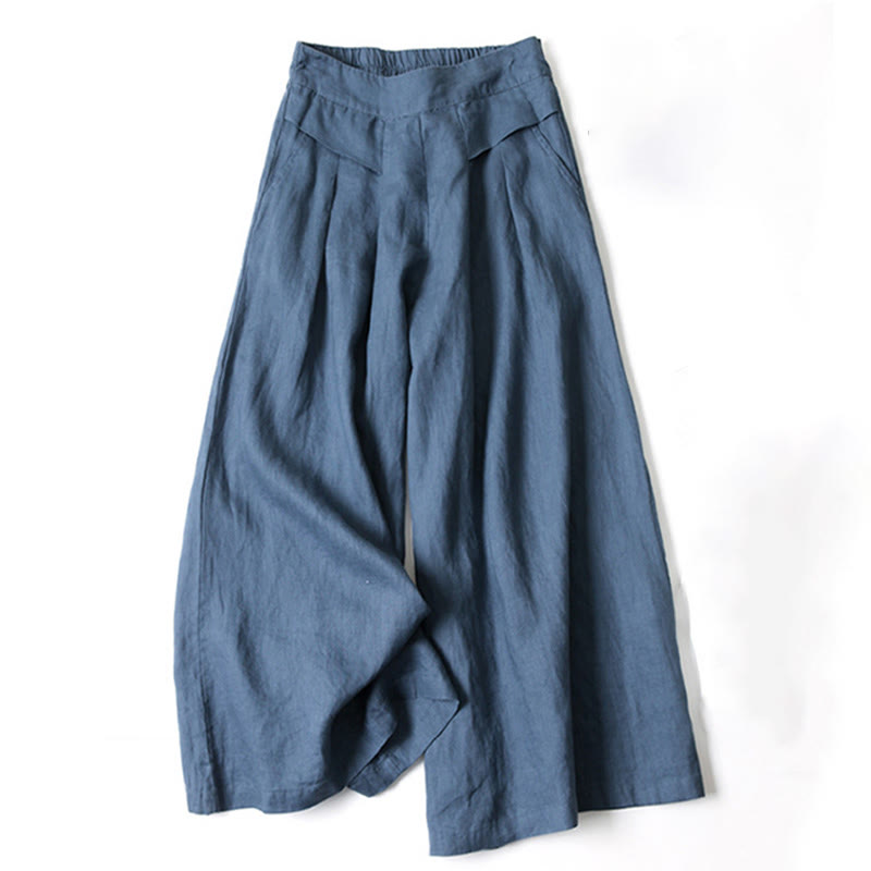 Chloe | High Waist Wide Leg Pants with Pleats