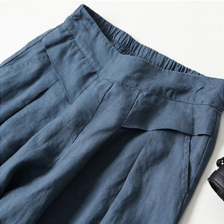 Chloe | High Waist Wide Leg Pants with Pleats