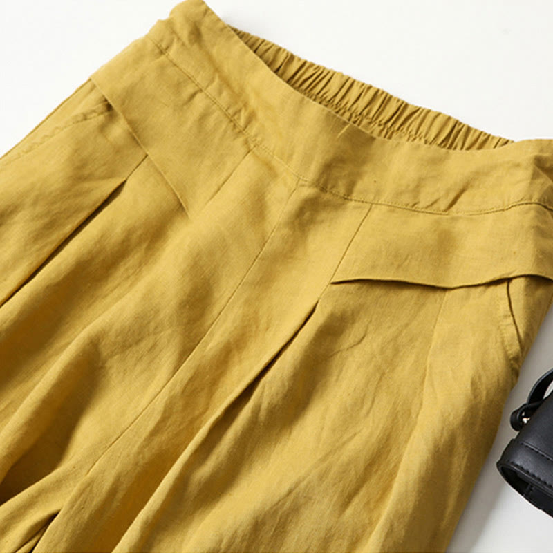 Chloe | High Waist Wide Leg Pants with Pleats