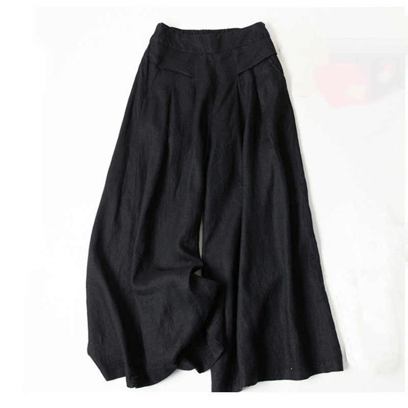 Chloe | High Waist Wide Leg Pants with Pleats