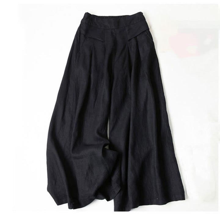 Chloe | High Waist Wide Leg Pants with Pleats