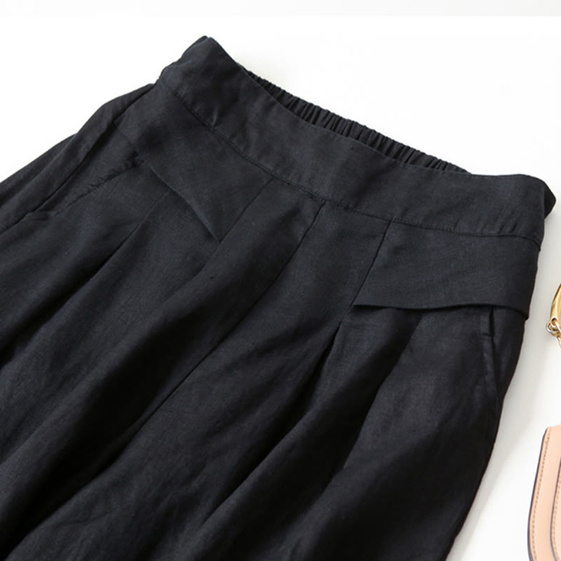 Chloe | High Waist Wide Leg Pants with Pleats