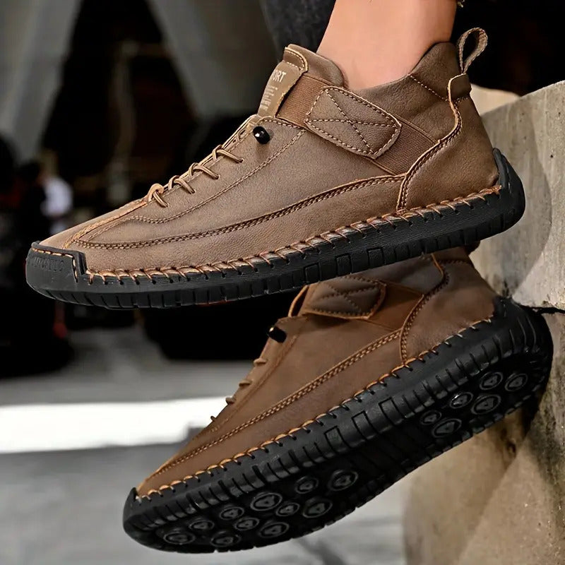 Clara | Casual Sneakers with Lace Up and Strap