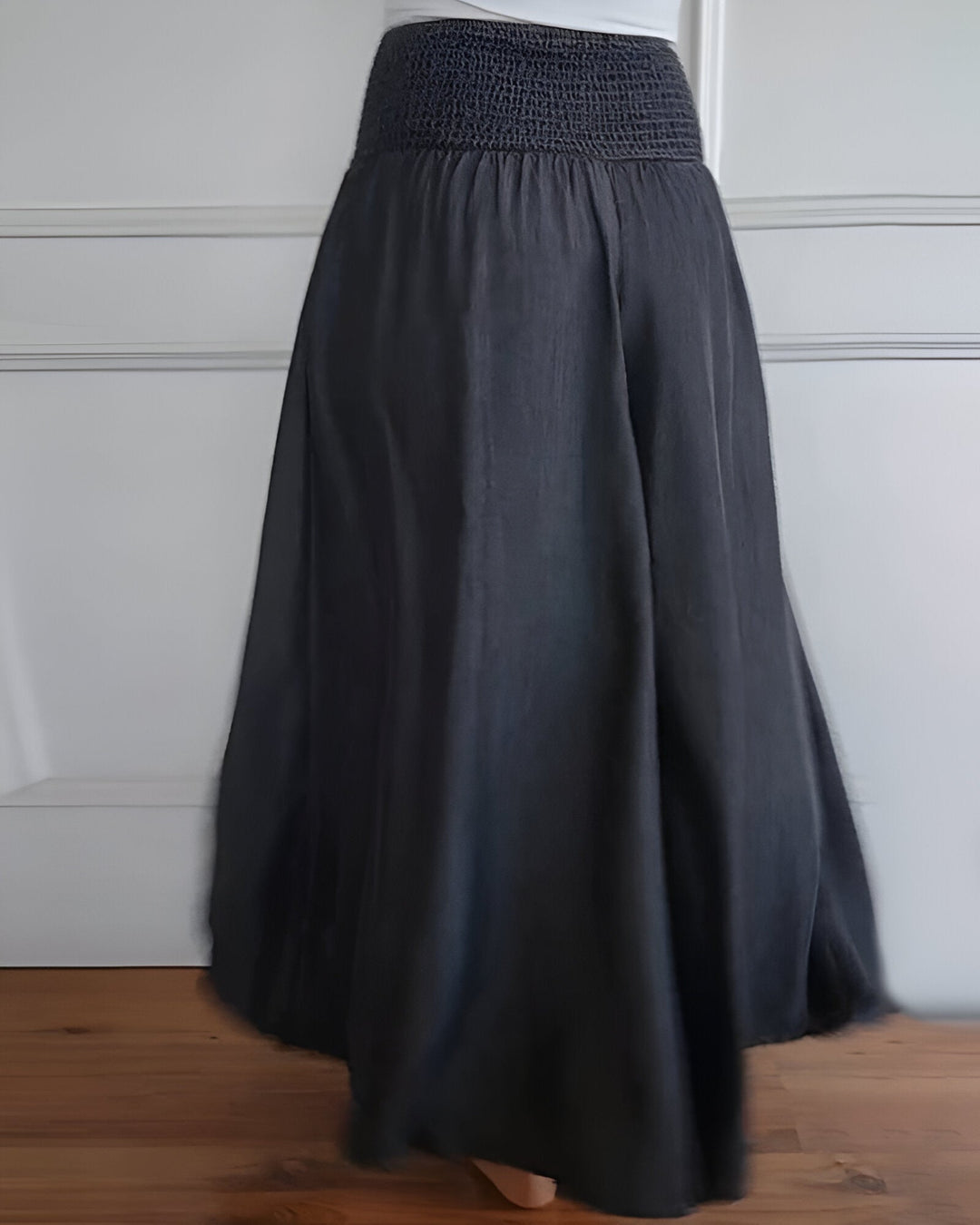 Colette | Wide Leg Pants with Smocked Waistband