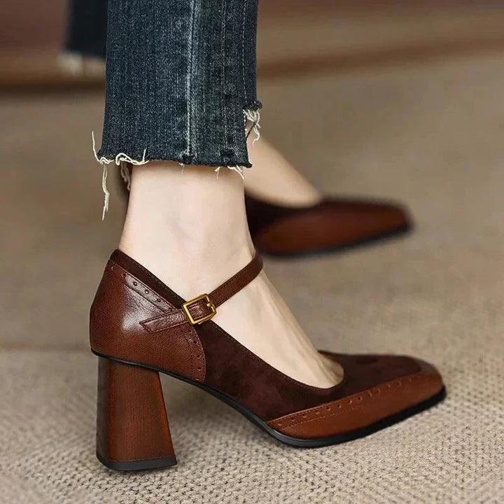 Constance | Vintage Square Toe Heels
