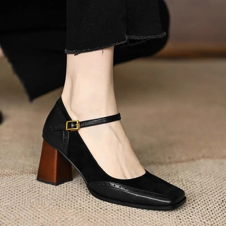 Constance | Vintage Square Toe Heels