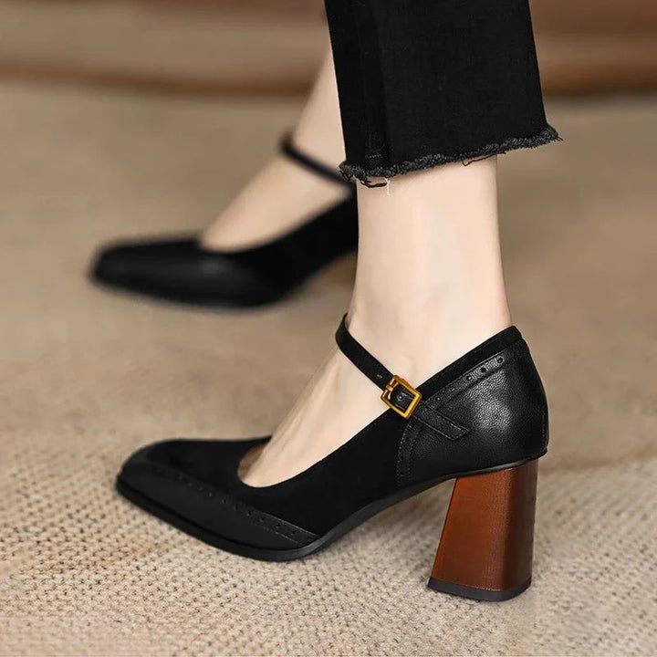 Constance | Vintage Square Toe Heels