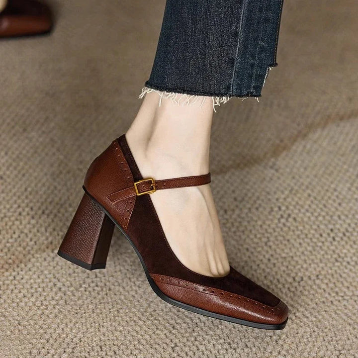 Constance | Vintage Square Toe Heels