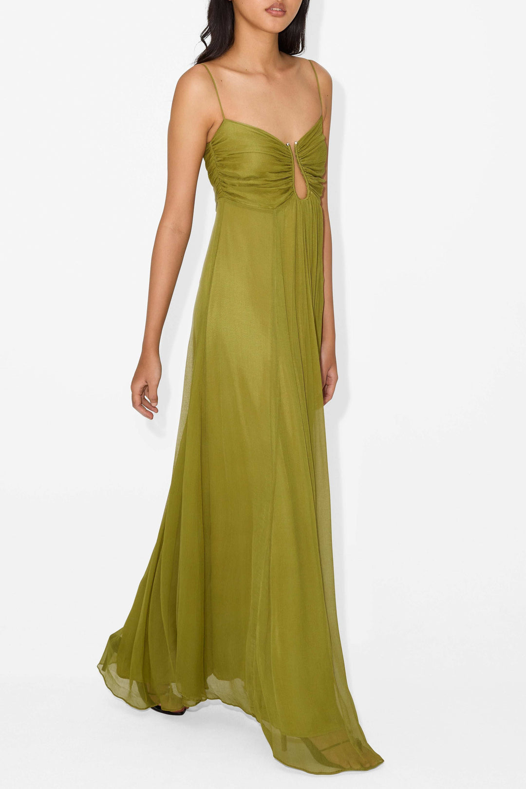 Cylmara | Elegant Maxi Dress with Front Cutout