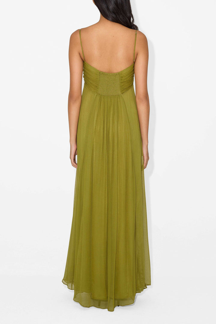 Cylmara | Elegant Maxi Dress with Front Cutout