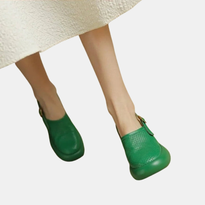 Cytherea | Chic Slingback Heels with Perforated Upper