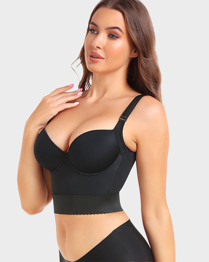 Danielle | Longline Push Up Bra With Wide Band