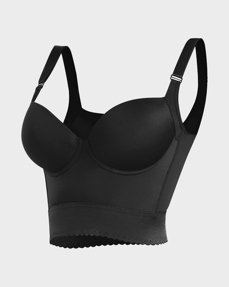 Danielle | Longline Push Up Bra With Wide Band